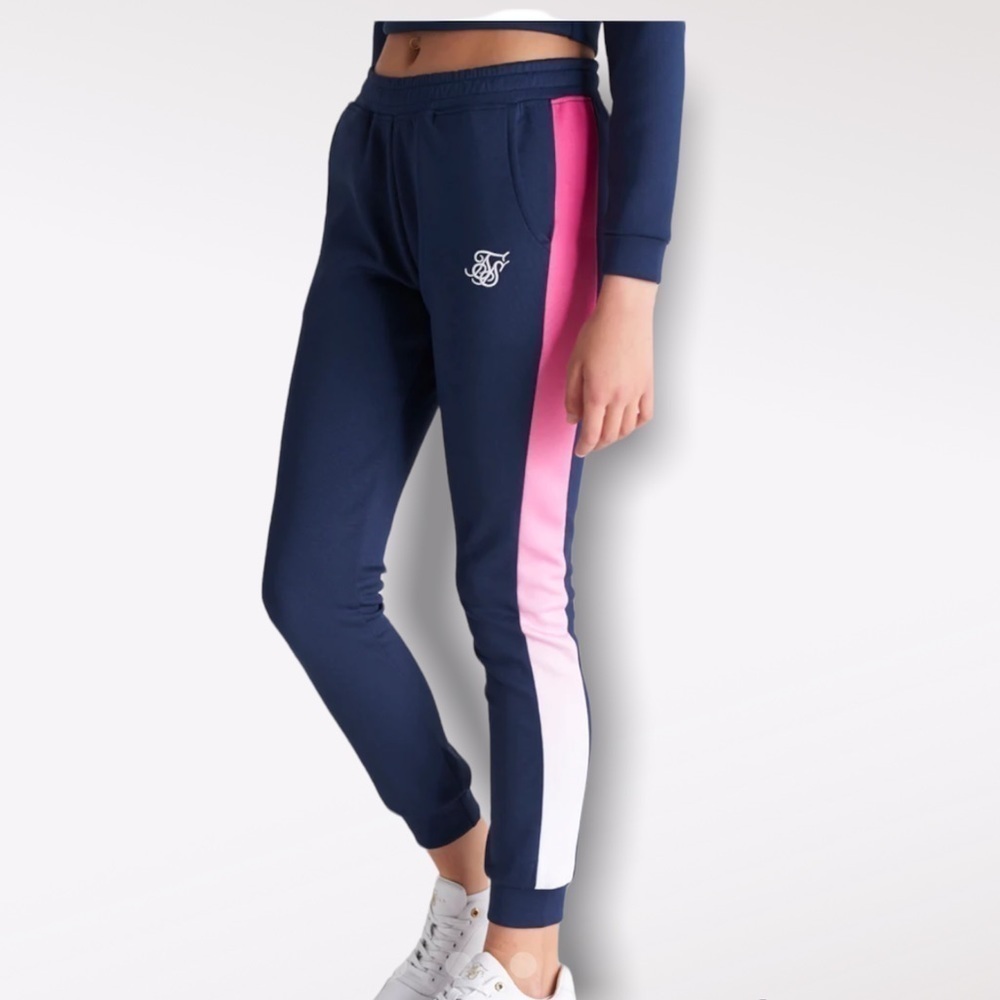 Siksilk Girls Navy Fade Track Pant size 15 yrs. Old